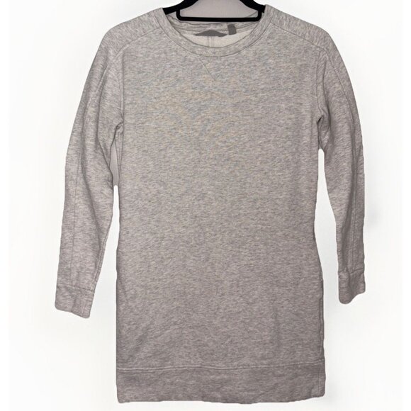 Athleta Coaster Bounce Back Sweatshirt Dress Pockets Grey Women's Size XXS - Picture 1 of 13